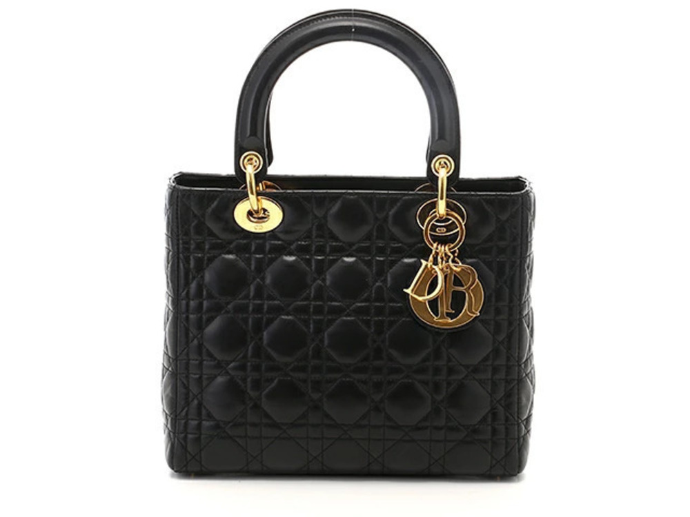 Christian Dior Lady Shoulder Bag Lambskin